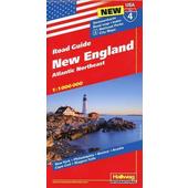  Hallwag USA Road Guide 04 New England 1 : 1.000.000  - Straßenkarte