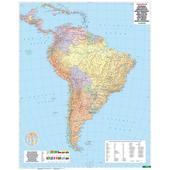  Südamerika physisch-politisch 1 : 8 000 000. Plano  - Poster