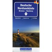  KuF Deutschland Regionalkarte 01. Deutsche Nordseeküste 1 : 275.000  - Straßenkarte