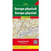  Europa 1 : 3 500 000. Autokarte physisch  - Straßenkarte