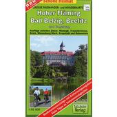  Große Radwander- und Wanderkarte Hoher Fläming, Bad Belzig, Beelitz und Umgebung 1 : 50 000  - Wanderkarte