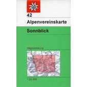  DAV Alpenvereinskarte 42 Sonnblick 1 : 25 000 Wegmarkierung  - Wanderkarte