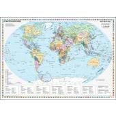  Staaten der Erde, politisch 1 : 40 000 000. Wandkarte Kleinformat ohne Metallstäbe  - Weltkarte