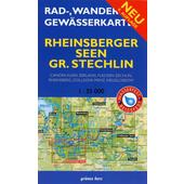  Rheinsberger Seen, Großer Stechlin 1 : 35 000 Rad -, Wander- und Gewässerkarte  - Fahrradkarte