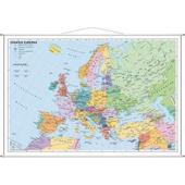  Staaten Europas. Wandkarte mit Metallleiste  - Poster