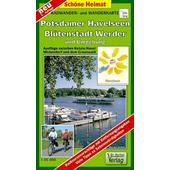  Radwander- und Wanderkarte Potsdamer Havelseen, Blütenstadt Werder und Umgebung 1 : 35 000  - Wanderkarte