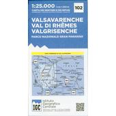  IGC Italien 1 : 25 000 Wanderkarte 102 Valsavarenche  - Wanderkarte