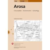  Swisstopo 1 : 25 000 Arosa  - Wanderkarte