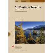  Swisstopo 1 : 25 000 St. Moritz Bernina  - Wanderkarte