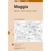  Swisstopo 1 : 25 000 Maggia  - Wanderkarte