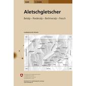  Swisstopo 1 : 25 000 Aletschgletscher  - Wanderkarte