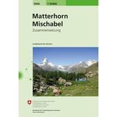  Swisstopo 1 : 50 000 Matterhorn Mischabel  - Wanderkarte