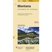  Swisstopo 1 : 50 000 Montana Wanderkarte  - Wanderkarte