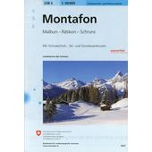  Swisstopo 1 : 50 000 Montafon Ski  - Wanderkarte