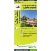  Le Puy-en-Velay.Privas.Mende 1:100 000  - Karte