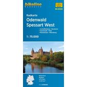  Radkarte Odenwald Spessart West (RK-HES08)  - Fahrradkarte