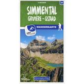  Simmental / Gruyère - Gstaad 29 Wanderkarte 1:40 000 matt laminiert  - Wanderkarte
