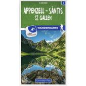  Appenzell - Säntis / St. Gallen 09 Wanderkarte 1:40 000 matt laminiert  - Wanderkarte