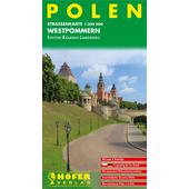  Höfer Polen PL 001. Westpommern - Stettin /Kolberg /Landsberg  - Straßenkarte