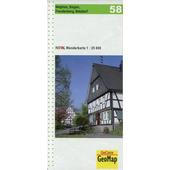  Nordrhein-Westfalen Wanderkarte 58. Netphen, Siegen, Freudenberg, Betzdorf 1 : 25.000  - Wanderkarte