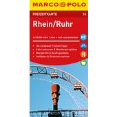  MARCO POLO Freizeitkarte Rhein, Ruhr 1:110 000  - Straßenkarte