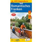  ADFC-Regionalkarte Romantisches Franken, 1:60.000, reiß- und wetterfest, GPS-Tracks Download  - Fahrradkarte