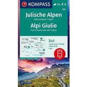  KOMPASS Wanderkarte Julische Alpen, Nationalpark Triglav, Alpi Giulie 1:25 000  - Wanderkarte