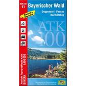  BAYERISCHER WALD 1 : 100 000  - Wanderkarte