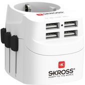 SKROSS PRO LIGHT USB 4A  - Reisestecker