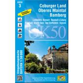  COBURGER LAND, OBERES MAINTAL, BAMBERG 1 : 50 000 (UK50-3)  - Wanderkarte