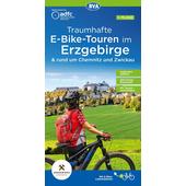  ADFC TRAUMHAFTE E-BIKE-TOUREN IM ERZGEBIRGE  - Fahrradkarte