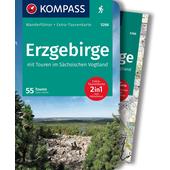  KOMPASS WANDERFÜHRER 5266 ERZGEBIRGE, 55 TOUREN  - 