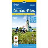 ADFC-REGIONALKARTE FERIENLAND DONAU-RIES / GEOPARK RIES  - Fahrradkarte