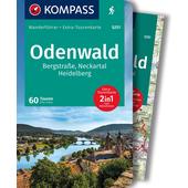  KOMPASS WANDERFÜHRER 5251 ODENWALD, 60 TOUREN  - 