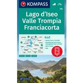 KOMPASS WANDERKARTE 106 LAGO D' ISEO, VALLE TROMPIA  - 