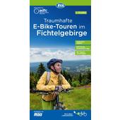  ADFC TRAUMHAFTE E-BIKE-TOUREN IM FICHTELGEBIRGE, 1:75.000  - Fahrradkarte