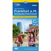  ADFC-REGIONALKARTE FRANKFURT A. M. WIESBADEN /DARMSTADT  - Fahrradkarte