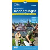  ADFC-REGIONALKARTE KOCHER/ JAGST, 1:75.000  - Fahrradkarte