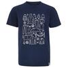  GLARUS PRINTED T-SHIRT Kinder - T-Shirt - DRESS BLUES