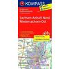 Sachsen-Anhalt Nord - Niedersachsen Ost. Großraum-Radtourenkarte 1 : 125 000 - Fahrradkarte - NOPUBLISHER