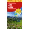  MARCO POLO Länderkarte Alpen 1:800 000 - Straßenkarte - NOPUBLISHER