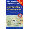 Havelseen 1: Brandenburg / Havel 1 : 35 000 Rad-, Wander- und Gewässerkarte Fahrradkarte NOPUBLISHER - NOPUBLISHER