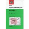 DAV Alpenvereinskarte 31/5 Innsbruck und Umgebung 1 : 50 000 Wegmarkierungen Wanderkarte DEUTSCHER ALPENVEREIN - DEUTSCHER ALPENVEREIN