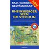 Rheinsberger Seen, Großer Stechlin 1 : 35 000 Rad -, Wander- und Gewässerkarte Fahrradkarte GRÜNES HERZ, VERLAG - GRÜNES HERZ, VERLAG