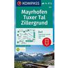  Mayrhofen, Tuxer Tal, Zillergrund 1:25 000 - Wanderkarte - KOMPASS KARTEN GMBH