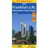  ADFC-Regionalkarte Frankfurt a. M. Wiesbaden/Darmstadt 1:50.000 - Fahrradkarte - BVA BIELEFELDER VERLAG