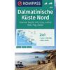 Dalmatinische Küste Nord 1:100 000 Straßenkarte KOMPASS KARTEN GMBH - KOMPASS KARTEN GMBH