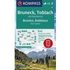  KOMPASS Wanderkarte Bruneck, Toblach, Hochpustertal / Brunico, Dobbiaco, Alta Pusteria 1:50 000 - Wanderkarte - KOMPASS KARTEN GMBH
