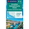  Kroatien, Dalmatinische Küste 1:100 000 - Straßenkarte - KOMPASS KARTEN GMBH