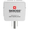 SKROSS EUROPE TO US USB Reisestecker WHITE - WHITE